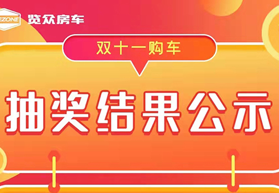 覽眾房車，雙十一購車抽獎結果公示